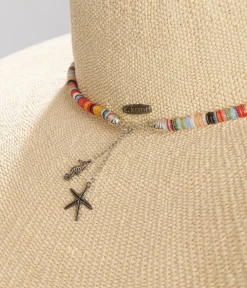 Unique Vintage Summer Vacation|Bachelorette>Multicolor Stripe Rope Straw Sun Hat