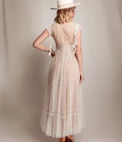 Unique Vintage Special Occasion|Prom Dresses>Nataya Ivory & Gold Desert Breeze Savannah Dress