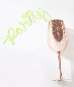 Unique Vintage Bachelorette|Gift Under $20>Neon Green Party Silly Straw