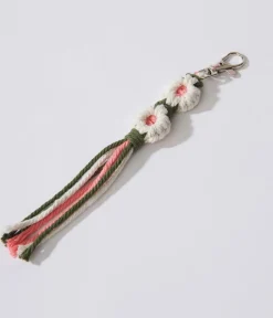 Unique Vintage Work Wear|Gift Under $20>Olive Daisy Keychain