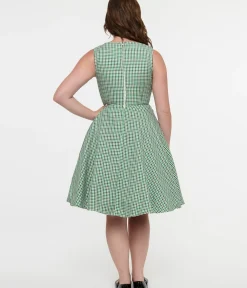 Unique Vintage Fit & Flare|Pocket Dresses><noscript><img width=