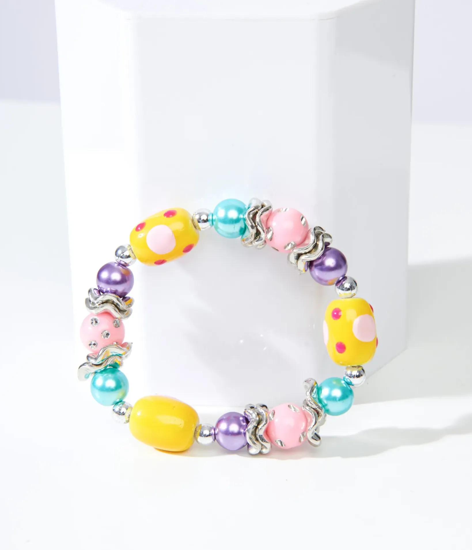 Unique Vintage Bracelets>Pastel Easter Egg Bracelet