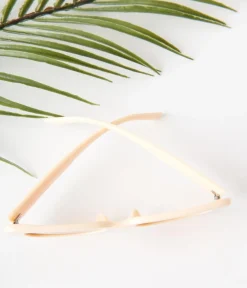 Unique Vintage Concert & Festivals|Sunglasses>Peach & Orange Tint Oval Sunglasses