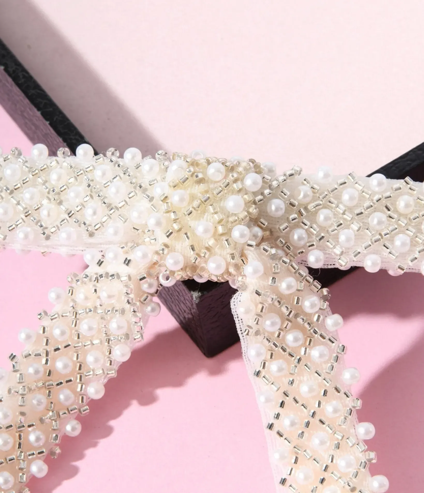 Unique Vintage Bachelorette|Hair Clips>Pearl Bow Barrette