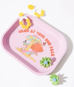 Unique Vintage All Things Pink|Gifts For The Home>Pink Grow At Your Own Pace Tray