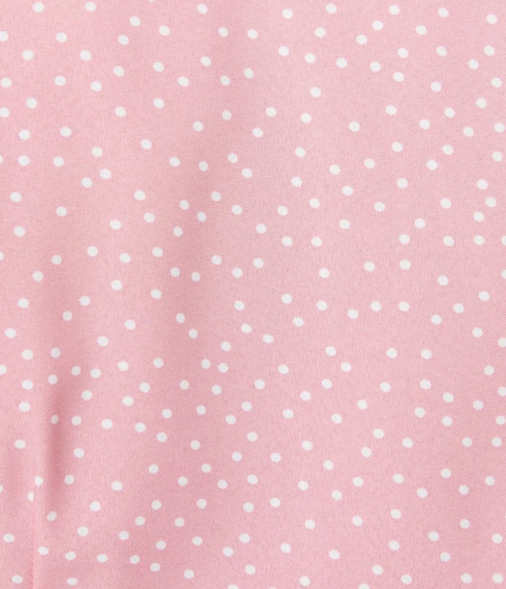 Unique Vintage All Things Pink>Pink & White Polka Dot Wrap Dress