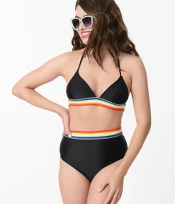 Unique Vintage Two Piece Swim><noscript><img width=