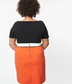 Unique Vintage All Things Black>Plus Size Black Cut Out Knit Top