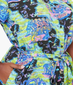 Unique Vintage Everyday Dresses>Pretty Snake Ritual Night Shirt Dress