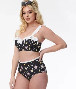 Unique Vintage Swim Tops|All Things Black><noscript><img width=