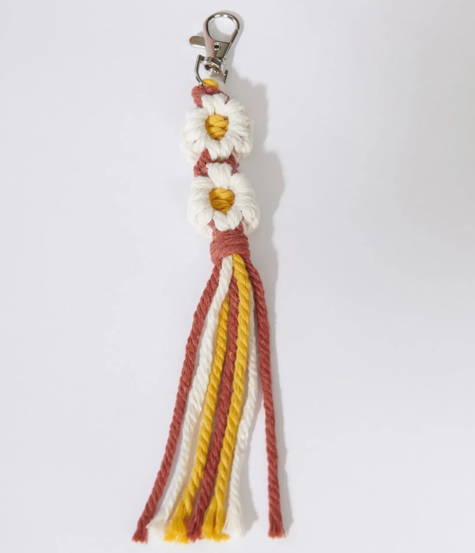 Unique Vintage Work Wear|All Things Red>Red & Yellow Daisy Keychain