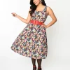 Unique Vintage Swing|Pocket Dresses>Retrolicious Black Gumball Machine Swing Dress