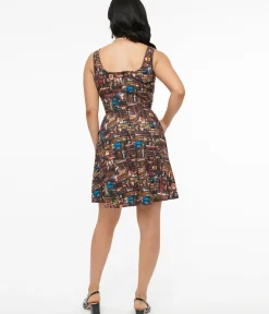 Unique Vintage Fit & Flare|Everyday Dresses><noscript><img width=