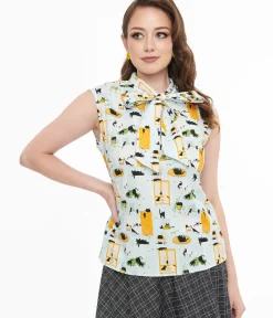 Unique Vintage Blouses|Work Wear><noscript><img width=