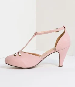 Unique Vintage Heels|T-Straps><noscript><img width=