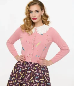 Unique Vintage Sweaters & Cardigans|All Things Pink><noscript><img width=