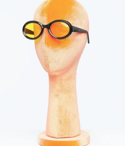 Unique Vintage Sunglasses>1970s Black Oval Roc Sunglasses