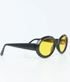 Unique Vintage Sunglasses>1970s Black Oval Roc Sunglasses