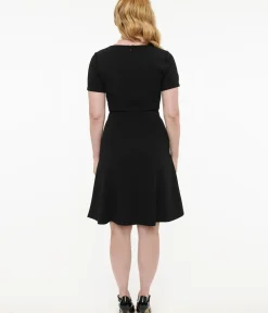 Unique Vintage Swing|Everyday Dresses>1940s Black Swing Dress