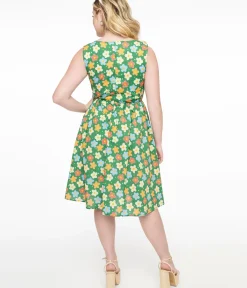 Unique Vintage Fit & Flare|Pocket Dresses><noscript><img width=