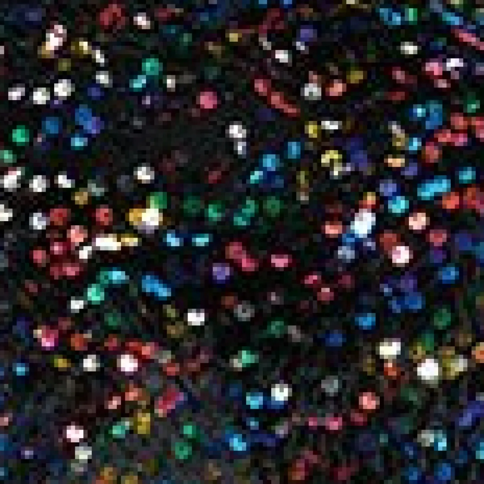 Unique Vintage Fit & Flare|Pocket Dresses>Smak Parlour Black & Rainbow Sequin Downtown Scene Mini Dress