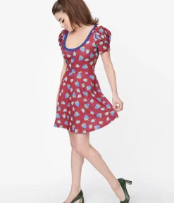 Unique Vintage Fit & Flare|Pocket Dresses><noscript><img width=