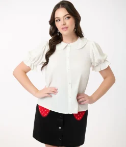 Unique Vintage Blouses><noscript><img width=