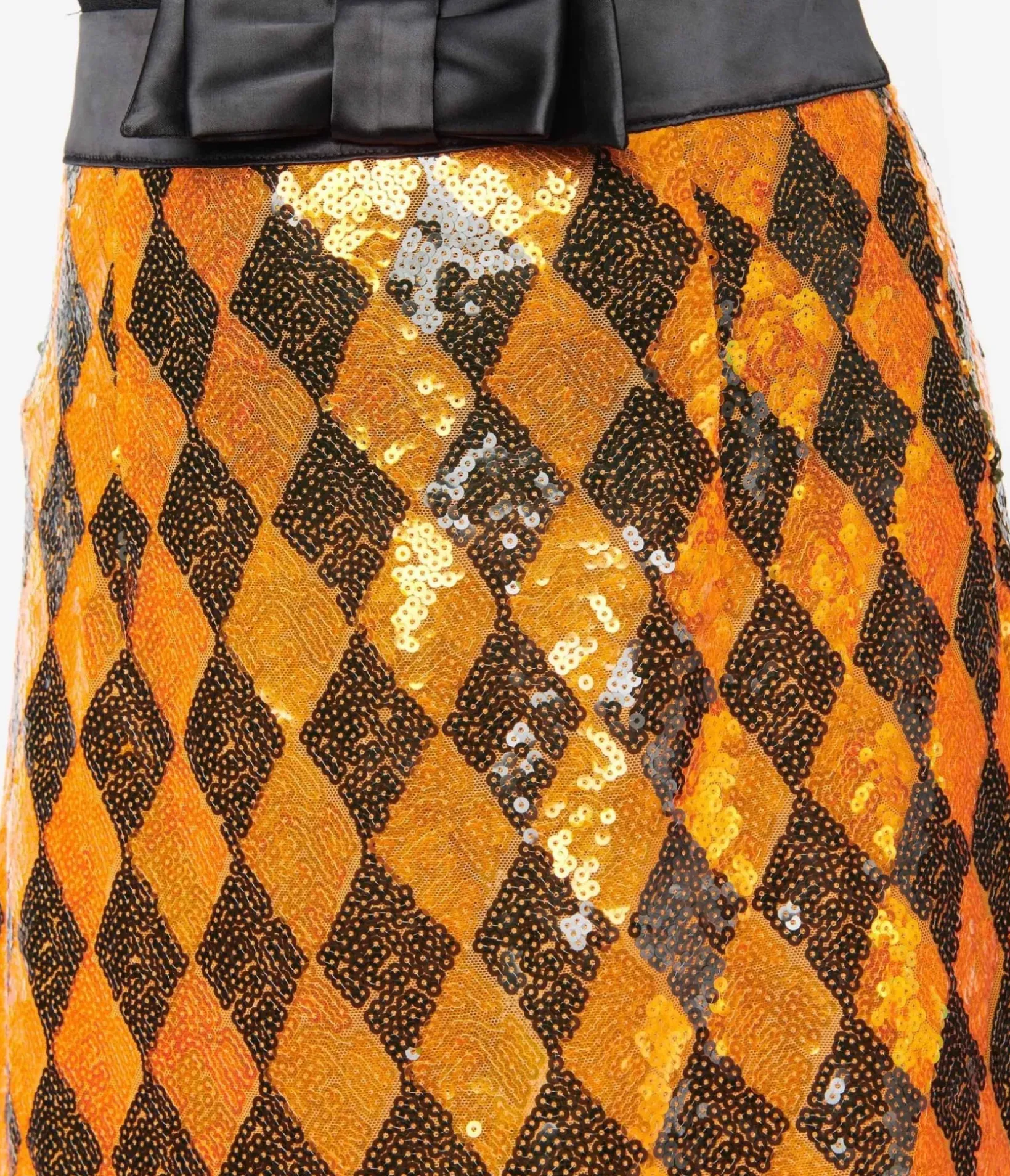 Unique Vintage Skirts|Skirts>Smak Parlour Orange Sequin Mod Skirt