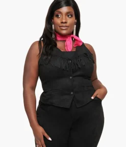 Unique Vintage Blouses|Jackets>Smak Parlour Plus Size 1960s Green & Black Bows Topper Coat