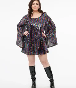 Unique Vintage Fit & Flare|Pocket Dresses><noscript><img width=