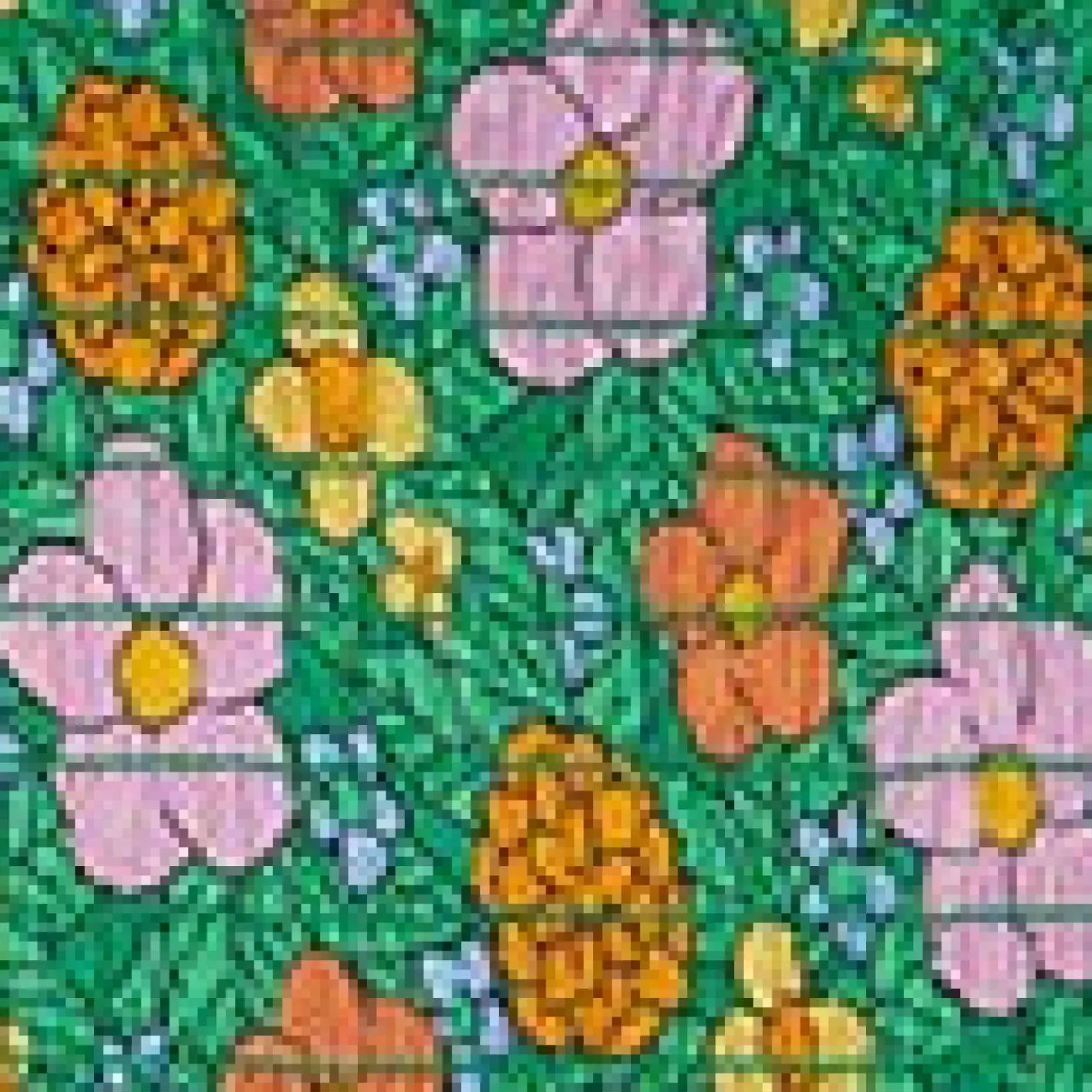 Unique Vintage Fit & Flare|Pocket Dresses>Smak Parlour 1960s Green Floral Smocked Fit & Flare Dress