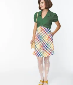 Unique Vintage Fit & Flare|Pocket Dresses><noscript><img width=