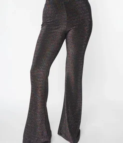 Unique Vintage Pants|Pants>Smak Parlour 1970s Rainbow Lurex Flare Pants