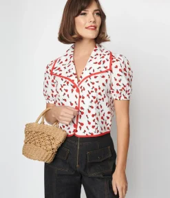 Unique Vintage Blouses><noscript><img width=