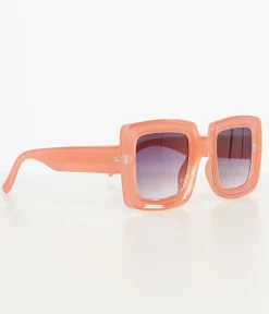 Unique Vintage Sunglasses>1970s Orange Square Sunglasses