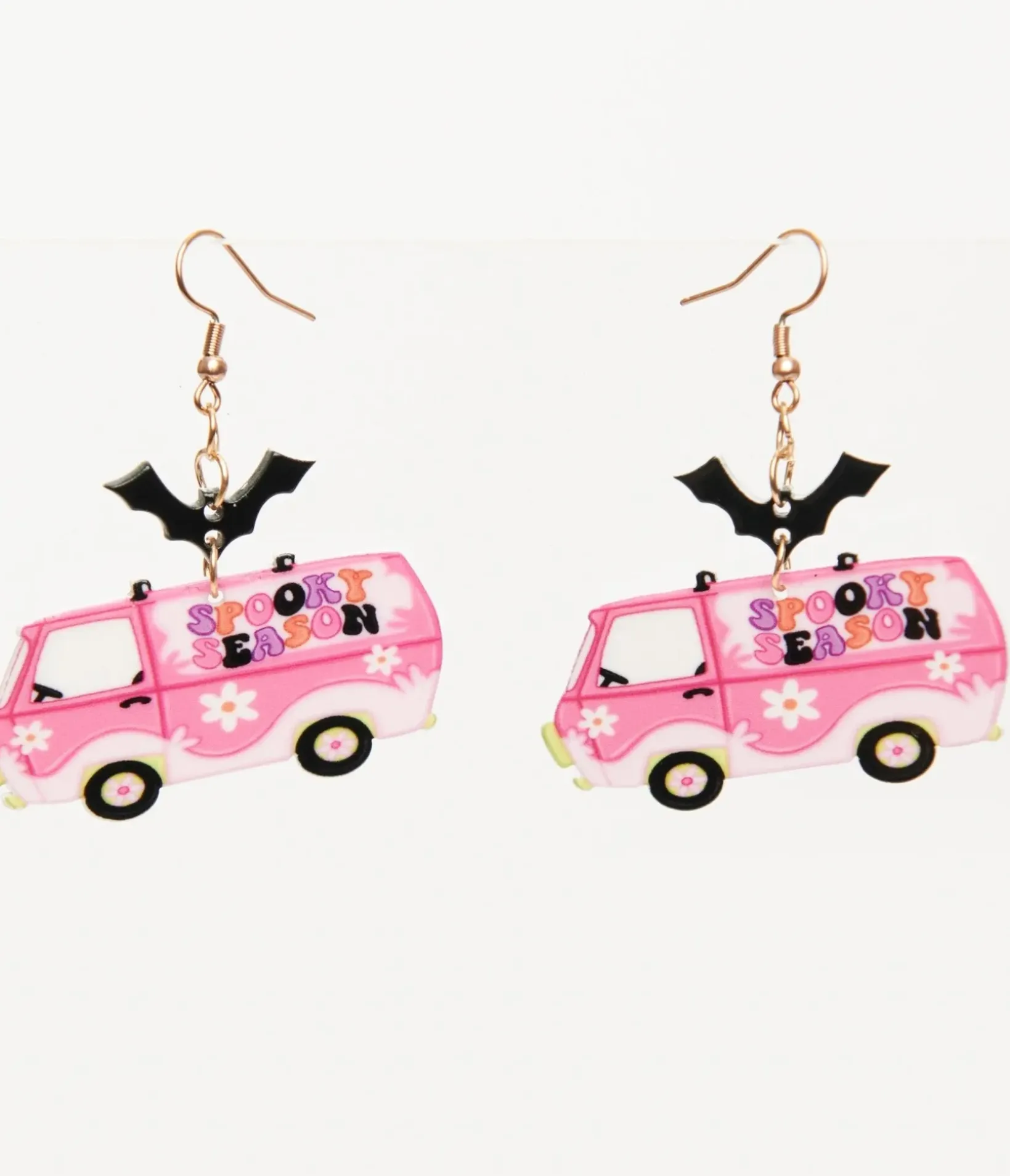 Unique Vintage Halloween|Earrings>Spooky Season Mystery Van Earrings
