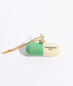 Unique Vintage Gifts For The Home|Gift Under $20>Stress Free Pill Glass Ornament