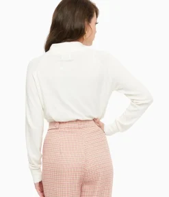 Unique Vintage Sweaters & Cardigans|Work Wear>1950s White Trudy Cardigan