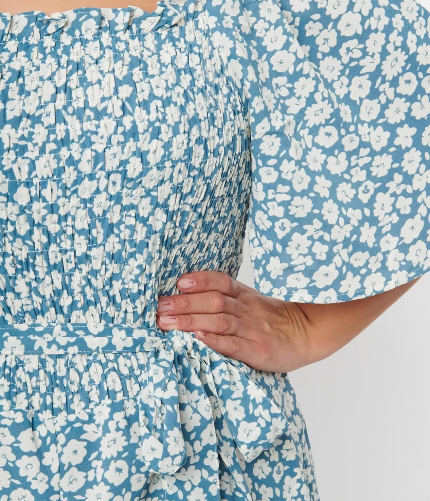 Unique Vintage Rompers & Jumpsuits|Rompers & Jumpsuits>Teal Floral Palazzo Jumpsuit
