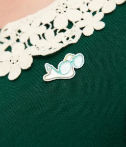 Unique Vintage Sweaters & Cardigans|Work Wear>The Golden Girls x Green & White Lace Sophia Bookworm Cardigan