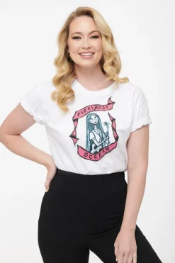 Unique Vintage Graphic Tees>Tim Burton’s The Nightmare Before Christmas by White Sally Everybody Scream Unisex Graphic Tee