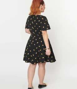 Unique Vintage Fit & Flare|Pocket Dresses><noscript><img width=