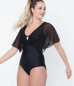 Unique Vintage One Piece Swim|Summer Vacation><noscript><img width=