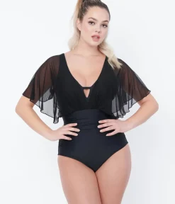 Unique Vintage One Piece Swim|Summer Vacation><noscript><img width=