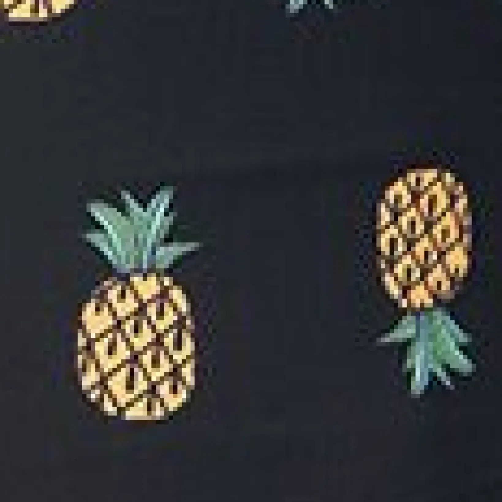 Unique Vintage One Piece Swim|All Things Black>Black & Pineapple Print Corinne Sheath Swimsuit