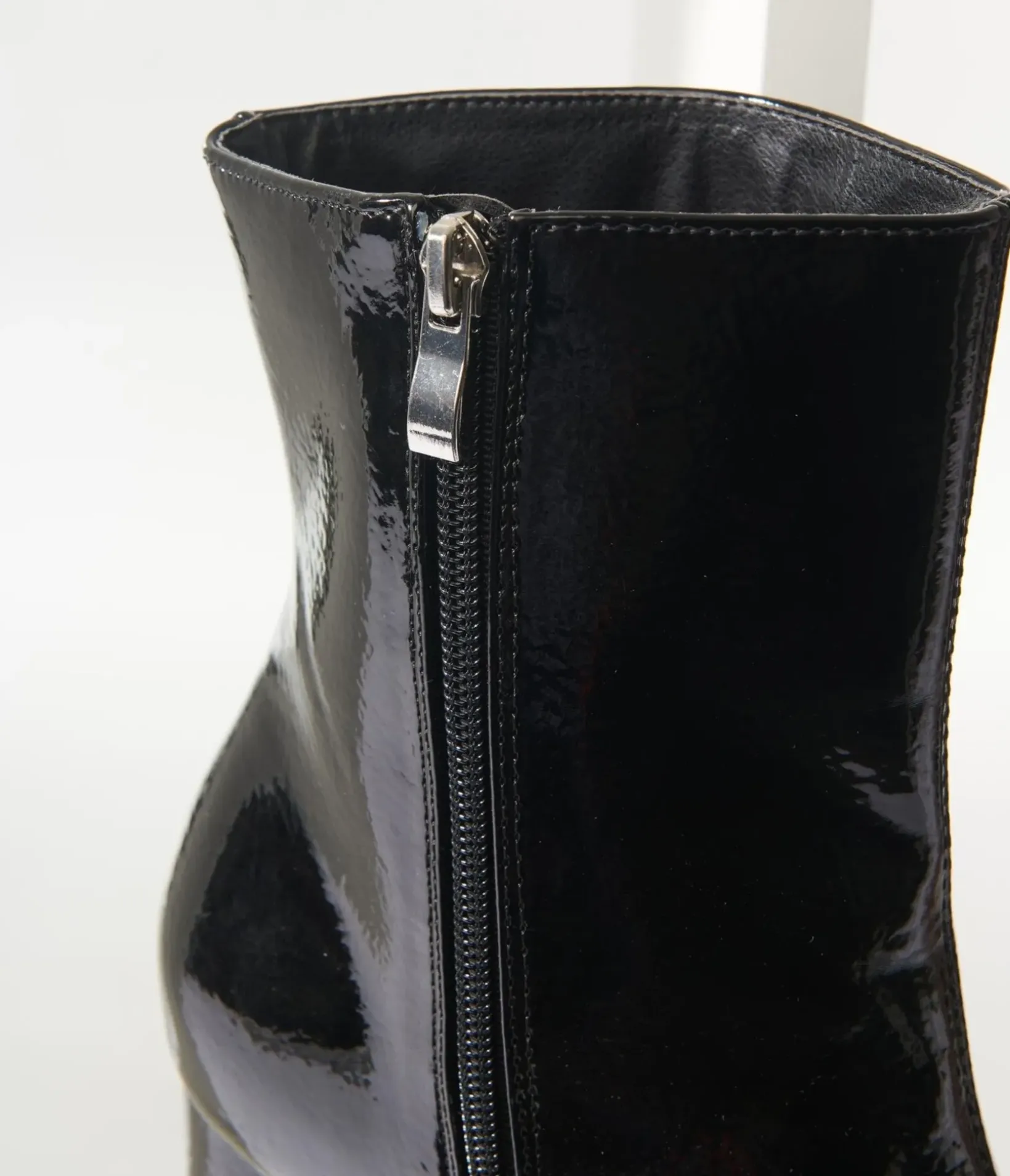 Unique Vintage All Things Black|Boots>Black Platform Heel Ankle Boots