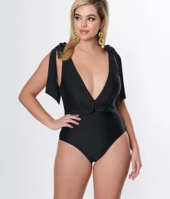 Unique Vintage One Piece Swim><noscript><img width=