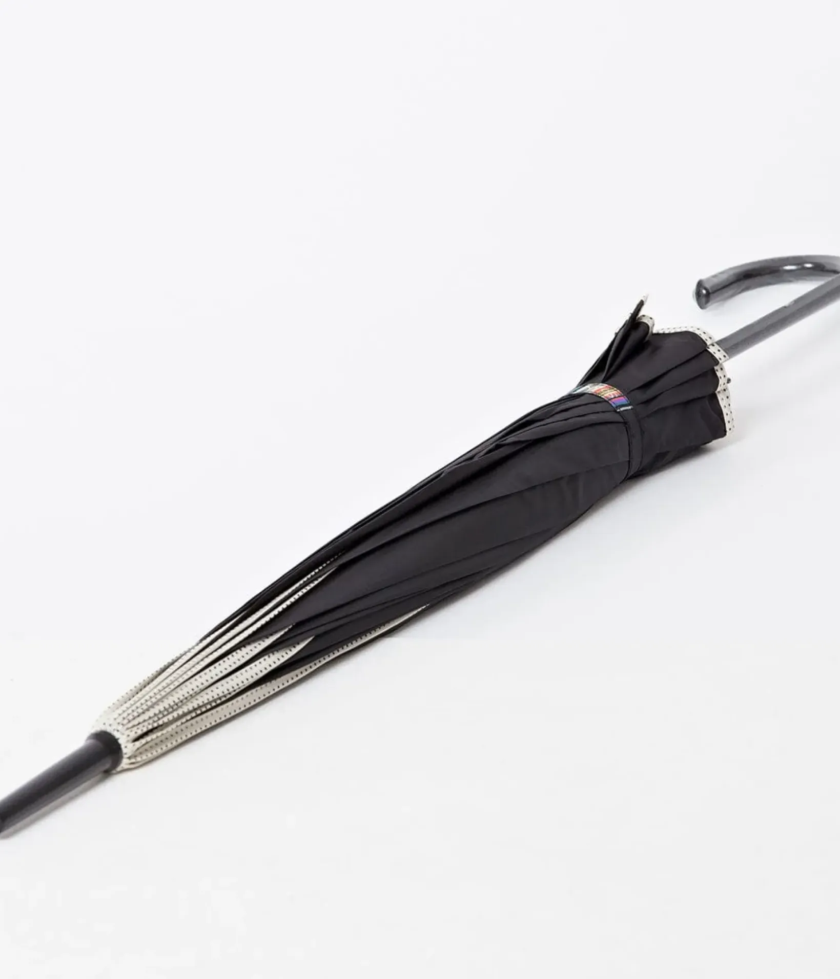 Unique Vintage All Things Black|Halloween>Black & Polka Dot Tan Princess Pagoda Umbrella
