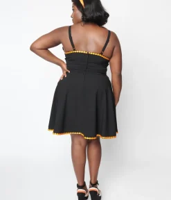 Unique Vintage Fit & Flare|Pocket Dresses><noscript><img width=