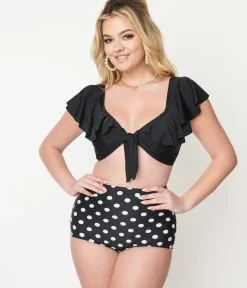 Unique Vintage Swim Tops|Two Piece Swim><noscript><img width=